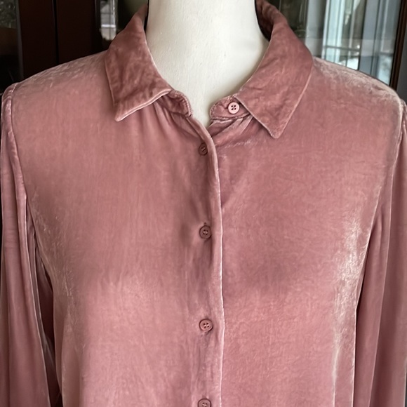 Pure Velvet Silk Blend Blouse 8/10 - Picture 2 of 10
